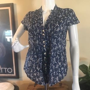 Beautiful flower Bohemian Bib top. Size Large.